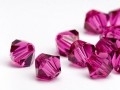 Bicone 8 mm Fuchsia.(502) 36 stuks.