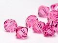 Bicone 8 mm Rose.(209) 36 stuks.