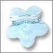 Swarovski flower bead aquamarine. 8 mm.