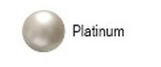  Swarovski parel 3mm Platinum pearl. 25 stuks.