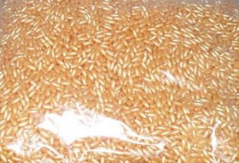 Rijstekorrels 250 gram. goudgeel.