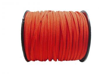 Rol suede veters rood 91 meter.