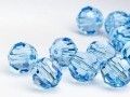 Swarovski kraal rond 4 mm Aquamarine. (202) 18 stuks.