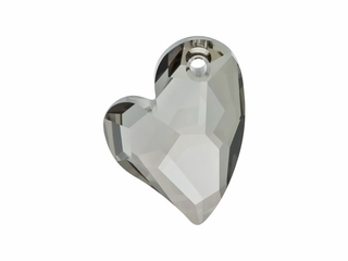 Swarovski hart 6261. crystal silver satin.