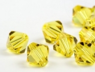  Bicone 4 mm Light topaz.(226) 144 stuks.