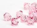 Bicone 6 mm Light rose .(223) 72 stuks.