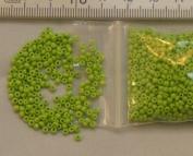 Rocailles 2mm lichtgroen. 450 gram.