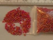 Rocailles 2mm rood AB mat. 450 gram.