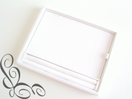 Display plat ringen tray wit.