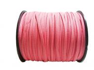 Rol suede veters roze 91 meter.