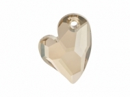 Swarovski hart 6261. Crystal golden shadow.