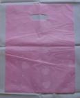 Tasjes 30 x 39 cm roze hartjes. 100 st.